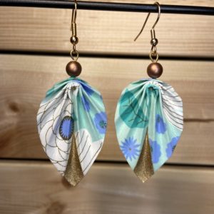 Feuilles Perles & Origami - Verre de bohême