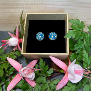 Puces cabochons inox 12 mm - Dôme en verre