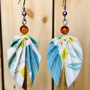 Feuilles Chakra & Origami - Cornaline