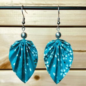 Feuilles Perles & Origami - Verre de bohême