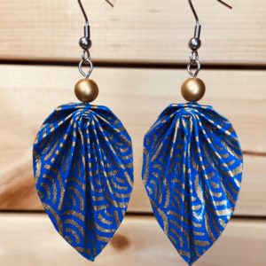 Feuilles Perles & Origami - Verre de bohême