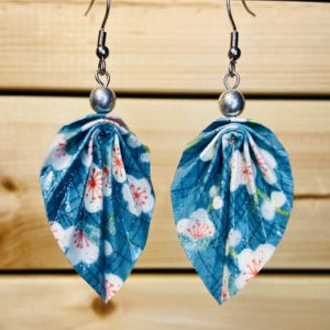 Feuilles Perles & Origami - Verre de bohême