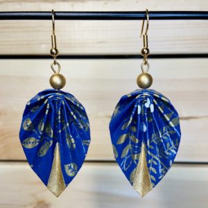 Feuilles Perles & Origami - Verre de bohême