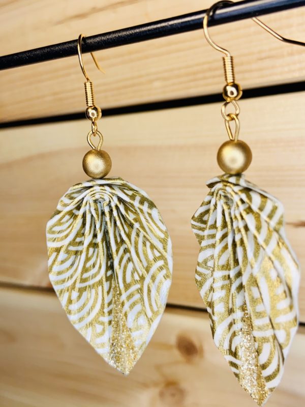 Feuilles Perles & Origami - Verre de bohême – Image 2