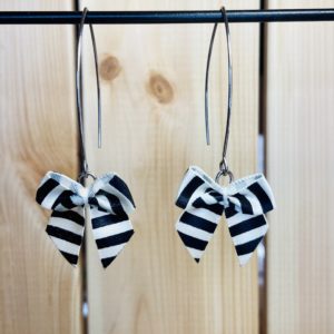 Boucles d'oreilles Nœuds Ruban