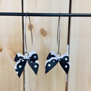 Boucles d'oreilles Nœuds Ruban