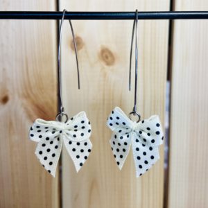 Boucles d'oreilles Nœuds Ruban