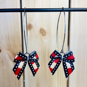 Boucles d'oreilles Nœuds Ruban