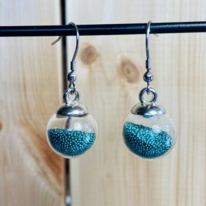 Boucles d'oreilles Bulle en verre