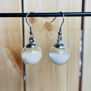 Boucles d'oreilles Bulle en verre