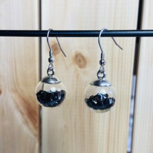 Boucles d'oreilles Bulle en verre